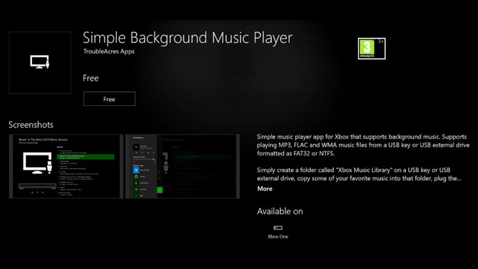 Xbox One - ouvir música de fundo