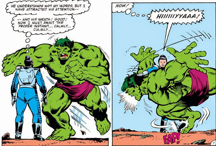 Hulk toma golpe de Aikido