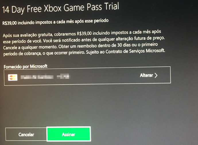 Xbox Game Pass Preço
