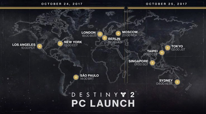 Destiny 2 - lançamento no PC