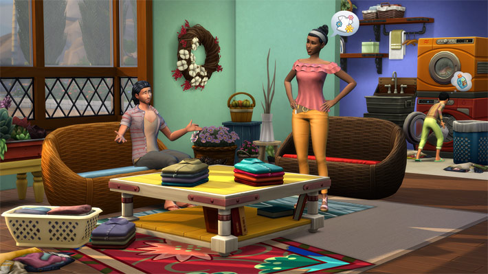 The Sims 4 Dia de Lavar as Roupas